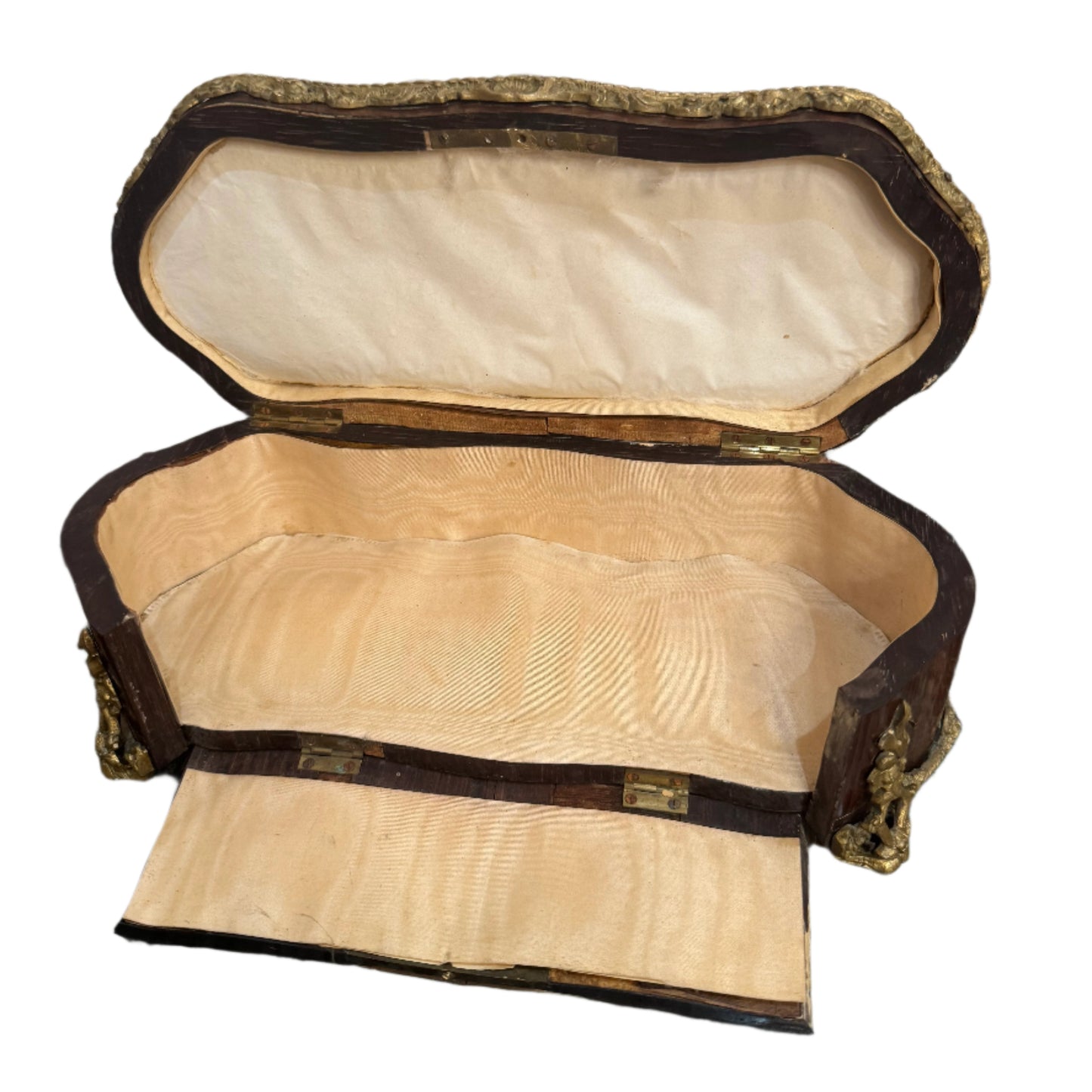 Napoleon III Marquetry and Bronze Ormolu Glove Box