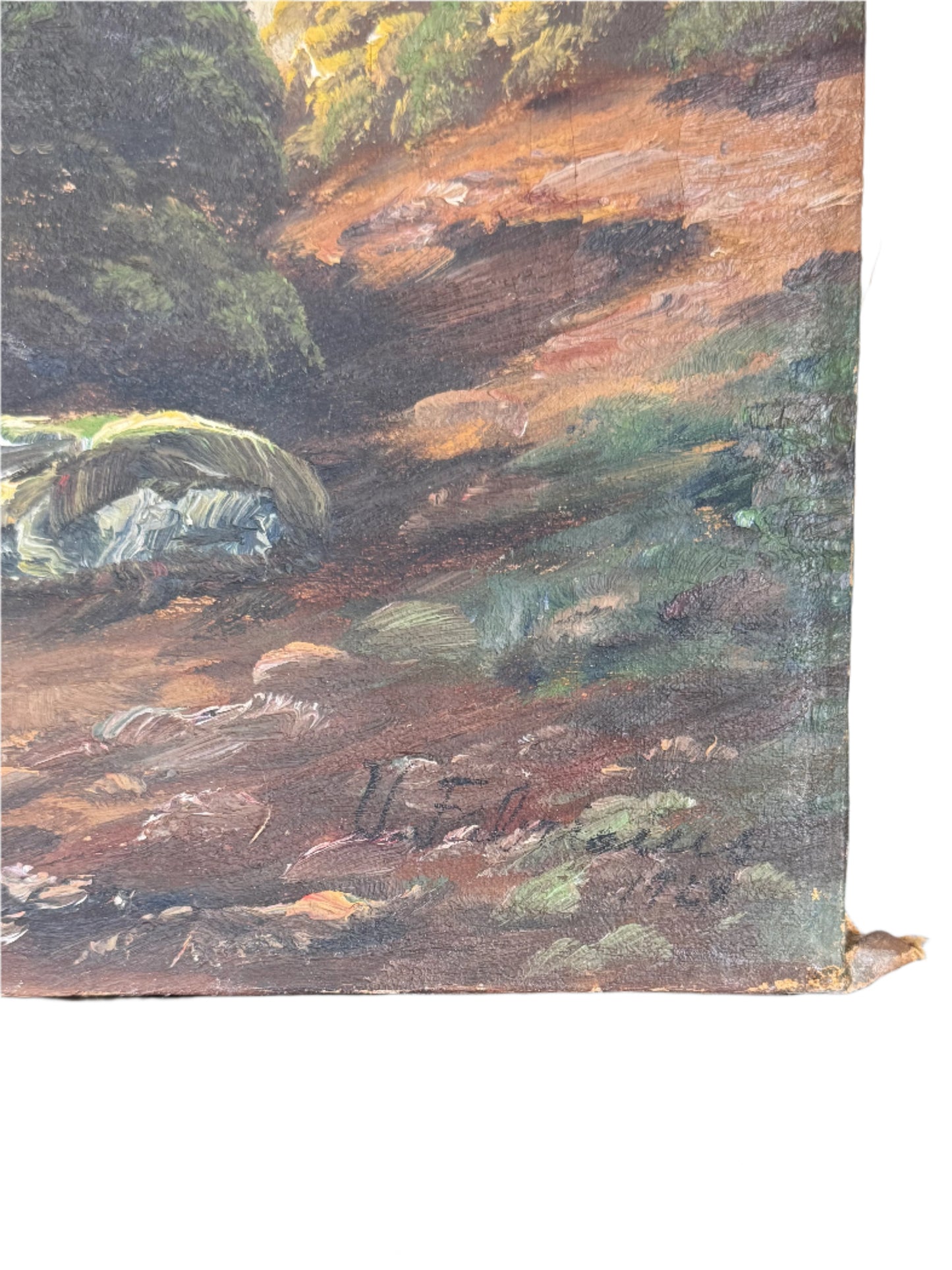 antique coastal scene