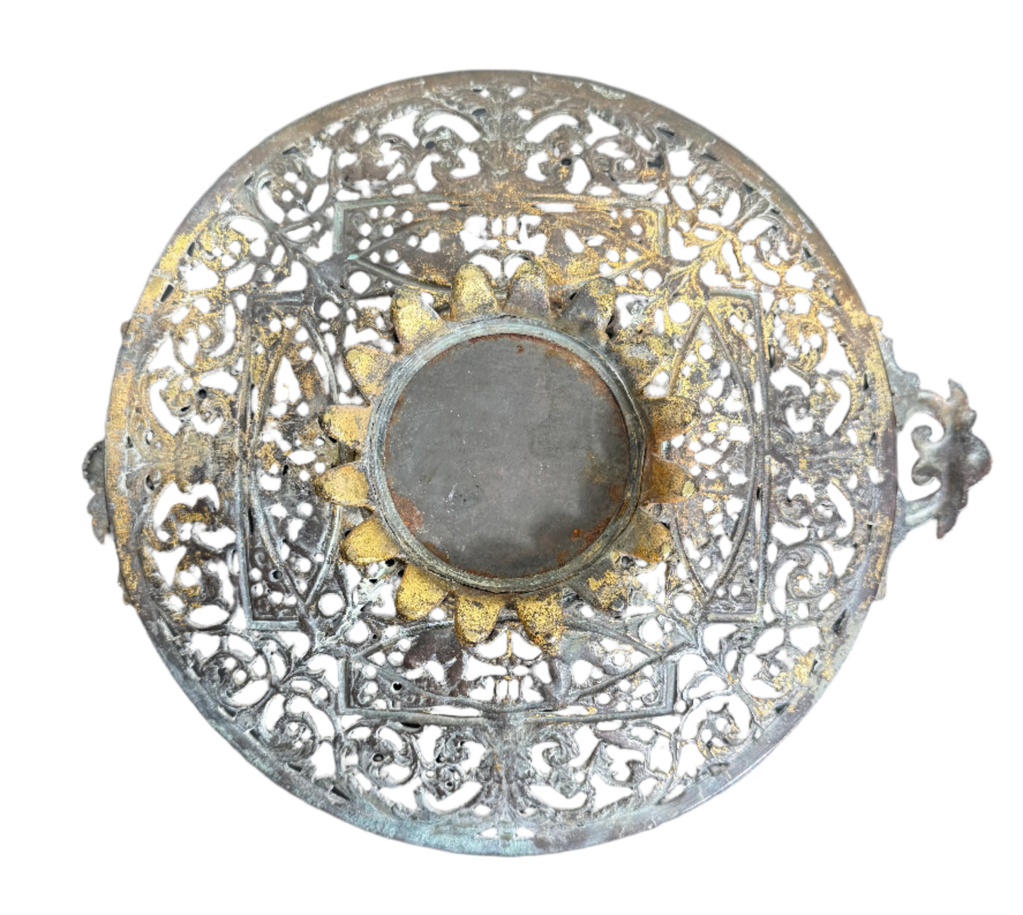 grand tour tazza with eglomise painting