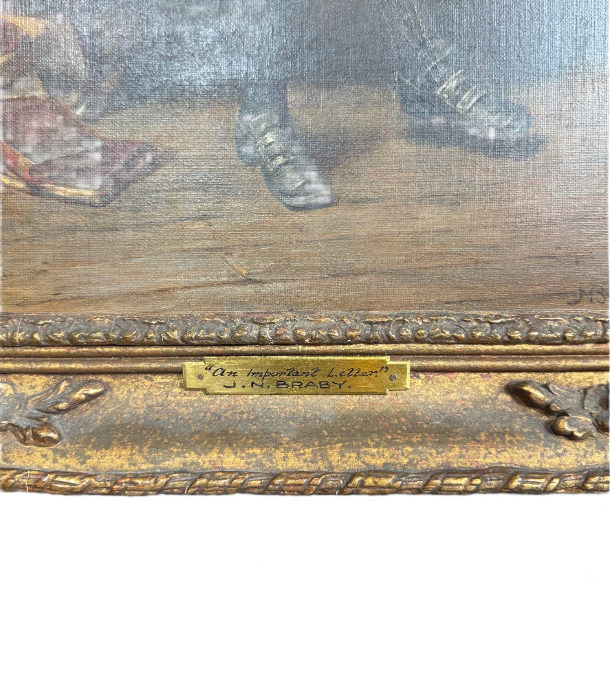 Antique Oil Painting by N. Braby