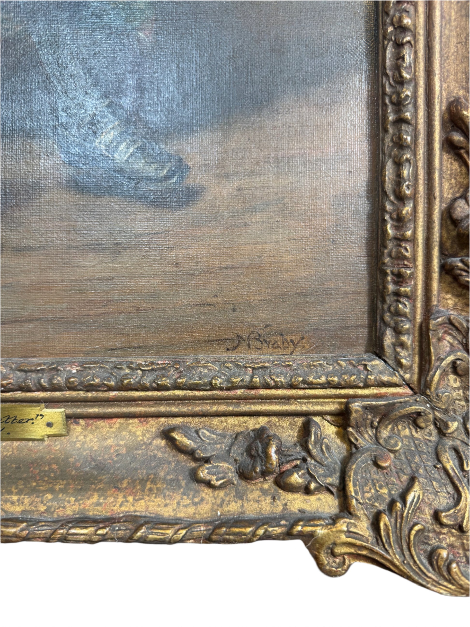 Antique Oil Painting by N Braby