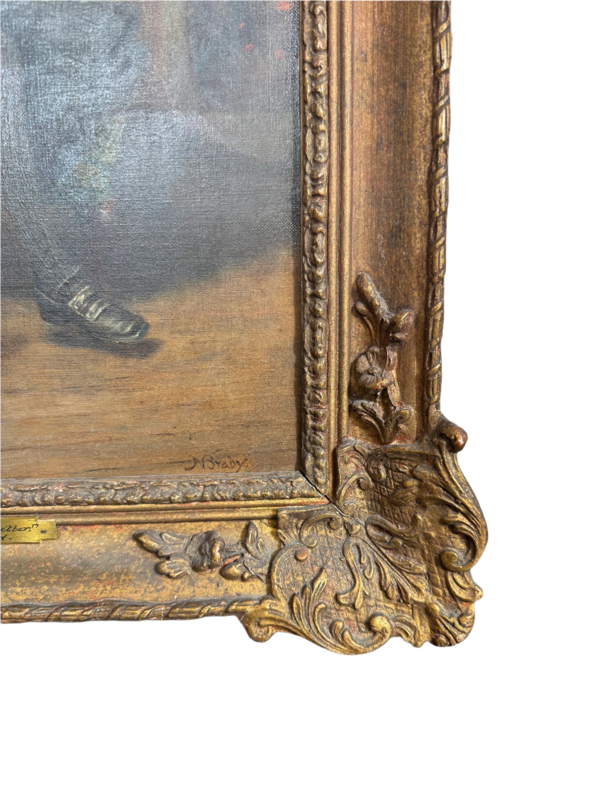 Antique Oil Painting by N Braby