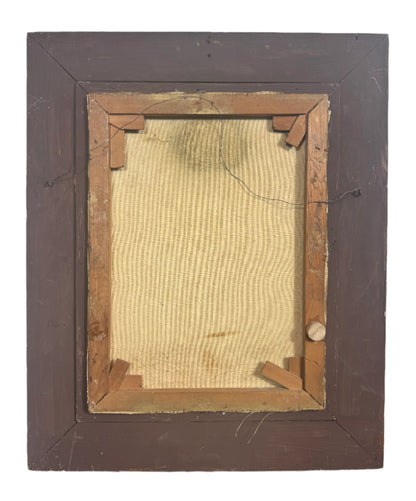 Antique Painting by Victor Gilbert — Nude Study in Ornate Gilt Frame
