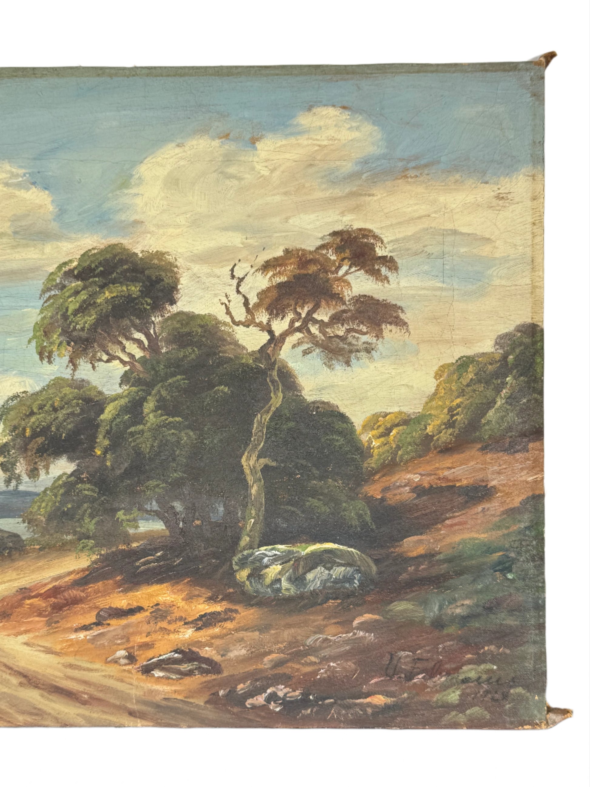 antique coastal scene